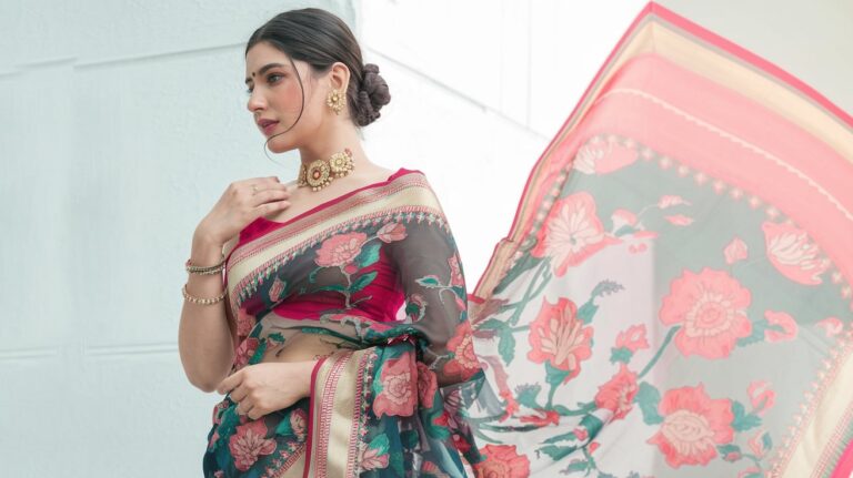 Top 10 Stunning Floral Sarees for Women Under 1000 – Affordable Elegance for Every Occasion