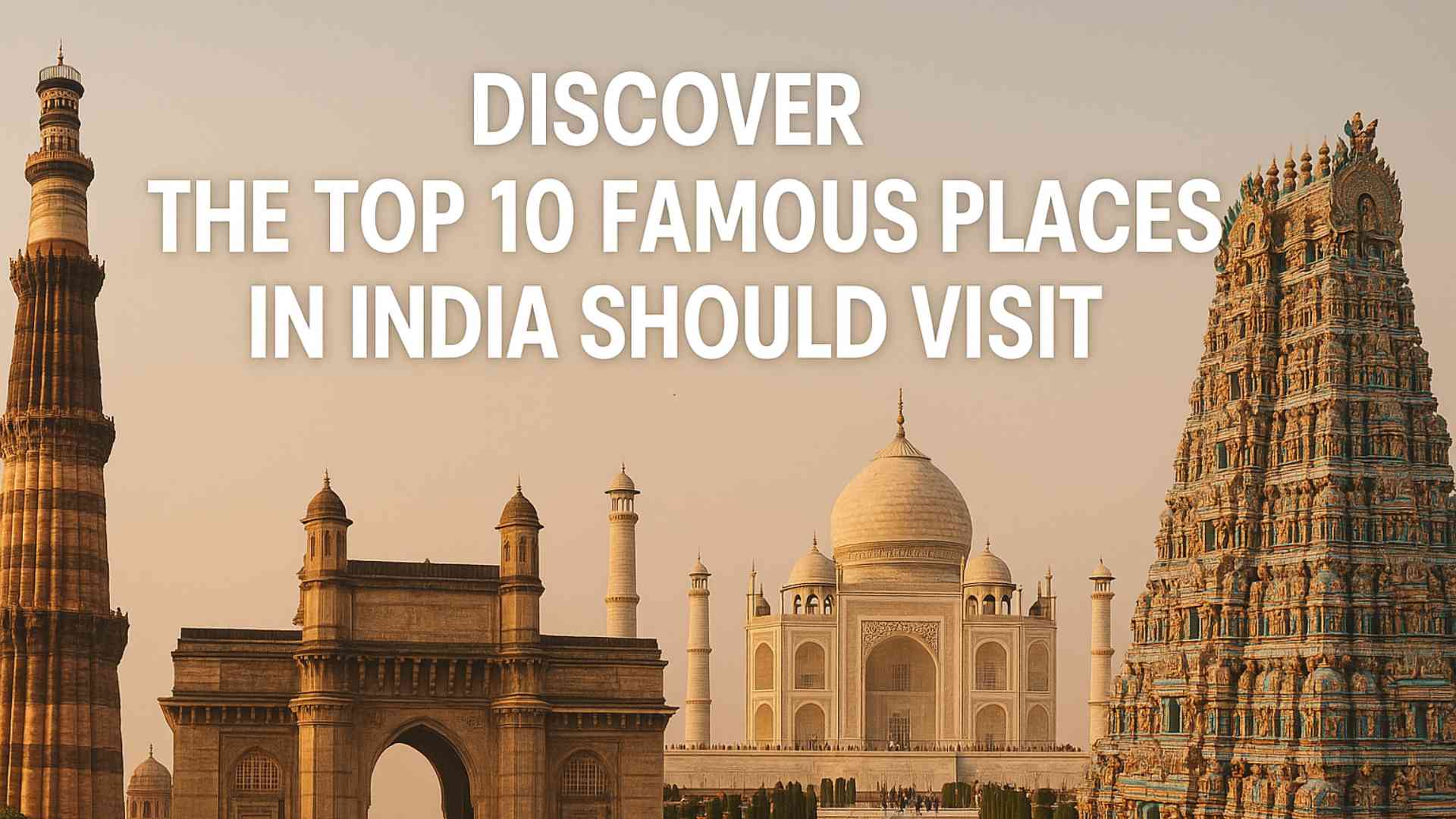 Discover the Top 10 Famous Places in India That Every Traveler Should Visit
